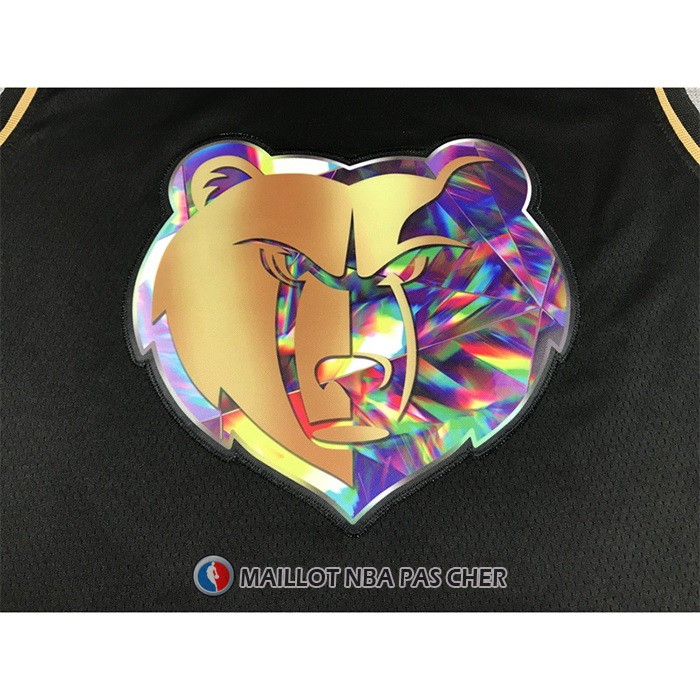 Maillot Golden Edition Memphis Grizzlies Ja Morant NO 12 2021-22 Noir